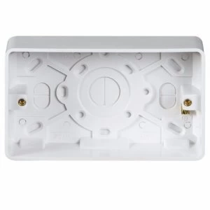 Image of KnightsBridge Pure 35mm 2G Pattress Box With Earth Terminal for PURE Range