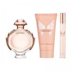 Image of Paco Rabanne Olympea Gift Set 50ml Eau de Parfum + 75ml Body Lotion + 10ml Eau de Parfum