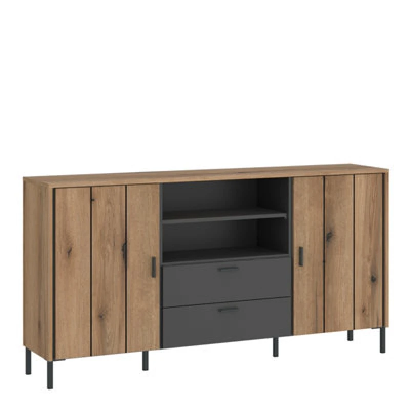 Image of Furniture To Go Arundel Sideboard 2 Door 2 Drawer In Oak/grey