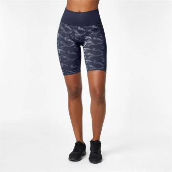 Image of Everlast Seamless Camo Cycling Shorts - Navy