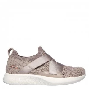 Image of Skechers Bob Squad Trainers Ladies - Mauve