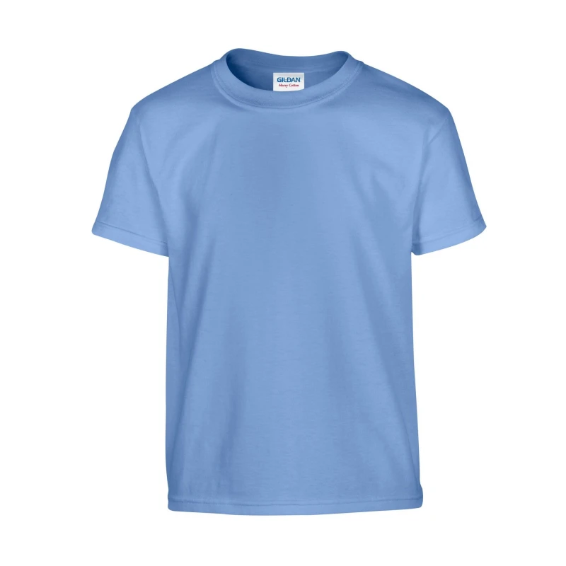 Image of Gildan Plain Cotton Heavy T-Shirt in Duck Egg Blue Size: 12-13 Years Duck Egg Blue Unisex 12-13 Years