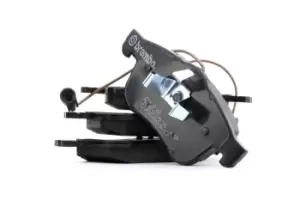 Image of BREMBO Brake pad set PRIME LINE incl. wear warning contact P 23 163 Brake pads,Brake pad set, disc brake OPEL,FIAT,LANCIA,COMBO Kasten/Kombi (X12)