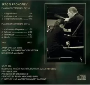 Image of Prokofiev Piano Concertos 1 & 2 by Sergei Prokofiev CD Album