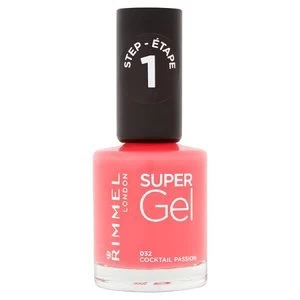 Image of Rimmel Super Gel Nail Polish Cocktail Passion Red
