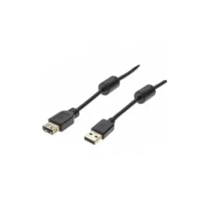 Image of Hypertec 149674-HY USB cable 5m USB 2.0 USB A Black