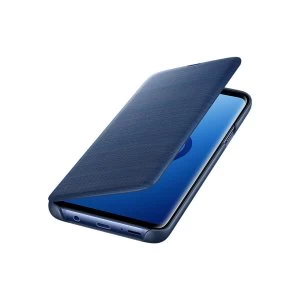 Image of Samsung EF NG965PLEGWW Galaxy S9 LED View Cover in Blue