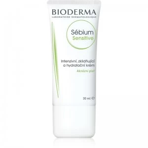 Image of Bioderma Sebium Sensitive Intensive Hydrating and Calming Cream For Skin Left Dry And Irritated By Medicinal Acne Treatment 30ml