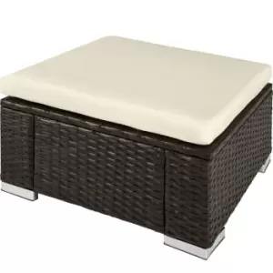 Image of Tectake Footstool Rattan - Brown