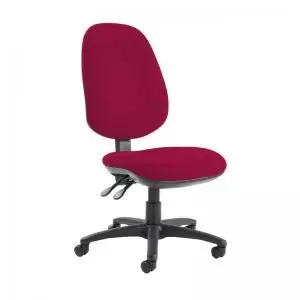 Image of Jota extra high back operator chair with no arms - Diablo Pink