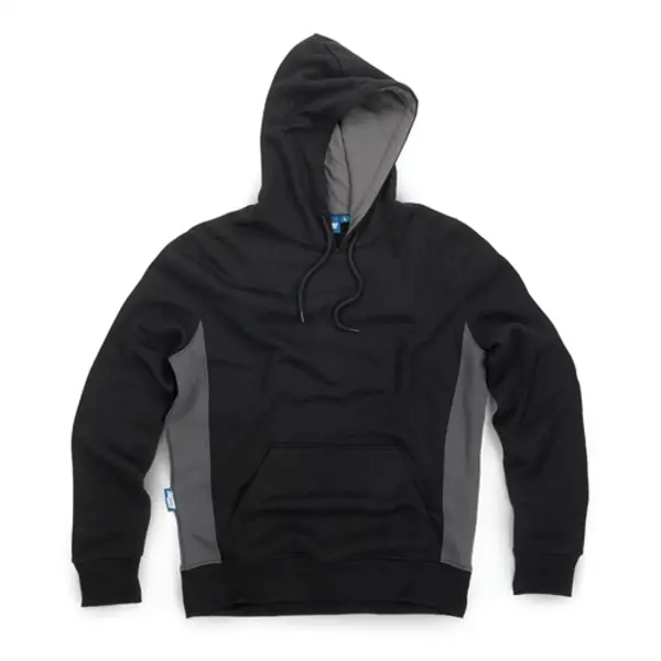Image of Tough Grit 2-Tone Hoodie Black / Charcoal - XS