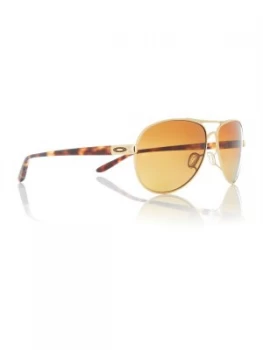 Image of Oakley Gold OO4079 Feedback pilot sunglasses Gold