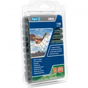 Image of Rapid VR22 Fence Hog Rings Green Pack of 1100