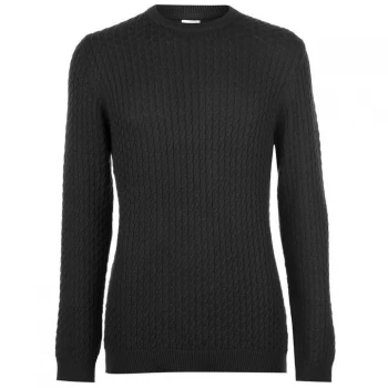 Image of Linea Linea Eastcastle Cable Jumper Mens - Grey