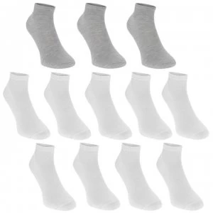 Image of Donnay Trainer Socks 12 Pack Junior - White