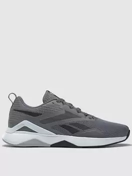 Image of Reebok Nanoflex Tr V2, Grey/Black, Size 9, Men