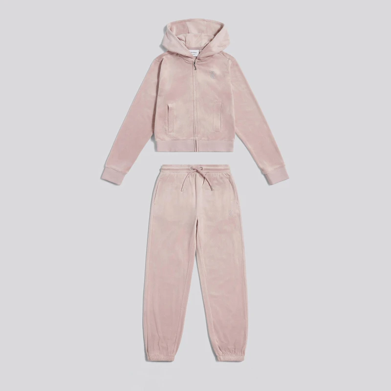 Image of Juicy Couture Kids Velour Clothing Set Burn Lilac C37 female 14-15 Yrs