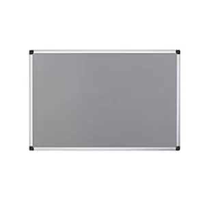 Image of Bi-Office Maya Grey Felt Noticeboard Fire Retardant 1200 x 900mm