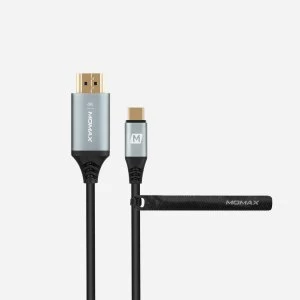 Image of Momax Go Link Type-C to HDMI (4K) Cable (2m) DTH2E - Black