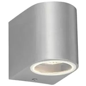 Image of IP44 Outdoor Wall Down Light Brushed Aluminium GU10 Modern House Accent Lamp