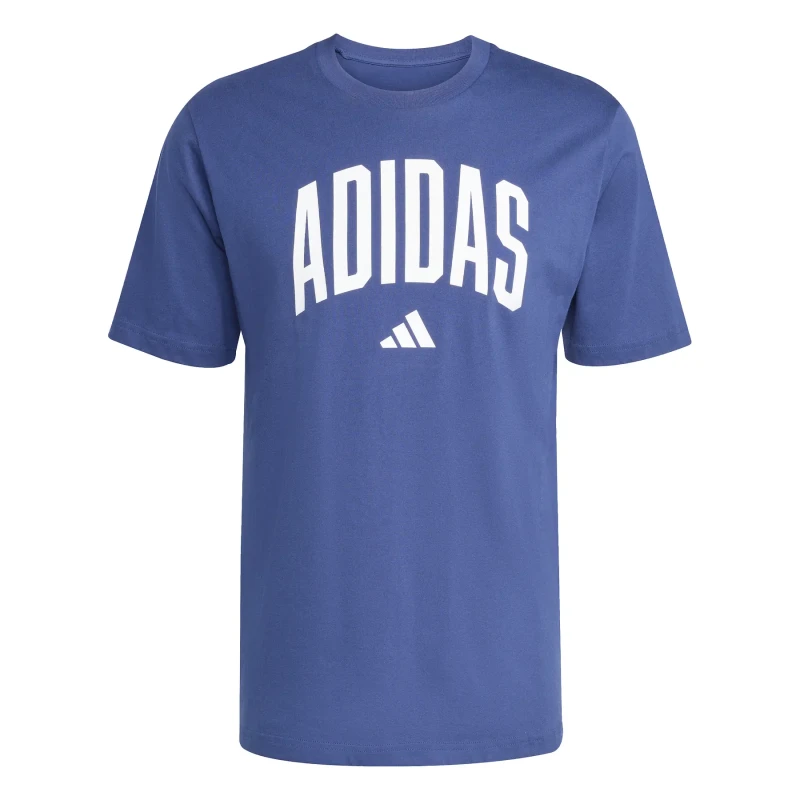 Image of Adidas T-Shirt adidas Collegiate Lineage Graphic Bleu Male M