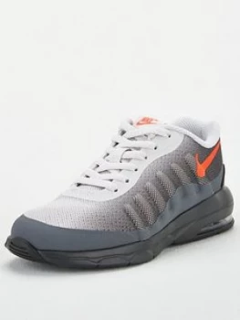 Image of Nike Air Max Invigor Childrens Trainers - Grey/Red, Size 2