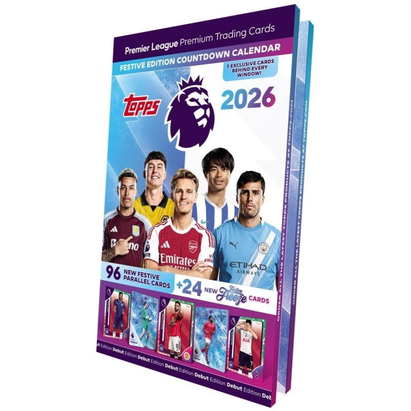 Image of Topps Premier League Countdown Calendar 2026 Calendar unisex One Size