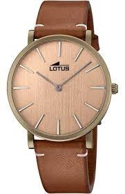 Image of Lotus Rose and Brown Fashion Watch - L18783/2 - bronze