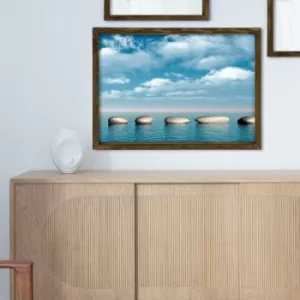 Image of MZM781 Multicolor Decorative Framed MDF Painting