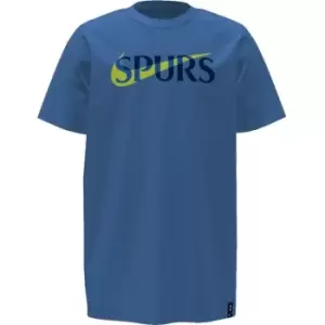 Image of Nike Tottenham Swoosh T-Shirt Juniors - Blue