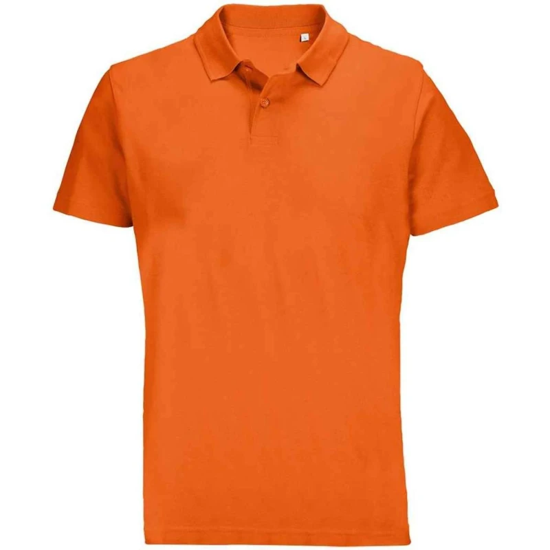Image of SOL'S Pulse Pique Polo Shirt in Orange Size: Small Orange Unisex S