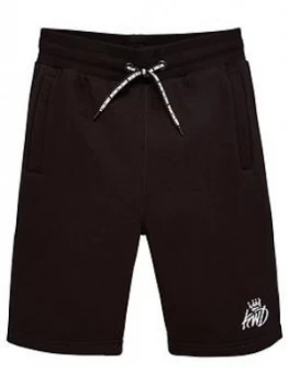 Image of Kings Will Dream Boys Crosby Jog Shorts - Black, Size 10-11 Years
