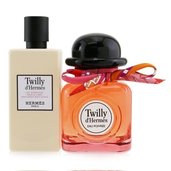 Image of HermesTwilly DHermes Eau Poivree Coffret: Eau de Parfum 85ml/2.87oz + Moisturizing Body Lotion 80ml/2.7oz 2pcs