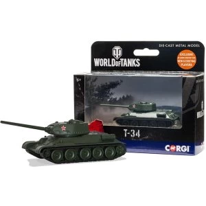 Image of Corgi World of Tanks T34 Diecast Model
