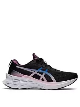 Image of Asics Novablast 2 Trainer, Black/Pink, Size 7, Women