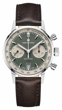 Image of Hamilton IntraMatic Automatic Chronograph Green Dial Watch