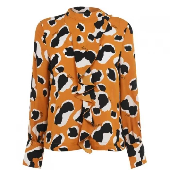 Image of Biba BIBA Popper Frill Blouse - Patch Print