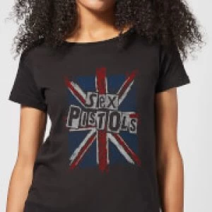 Image of Sex Pistols Union Jack Womens T-Shirt - Black