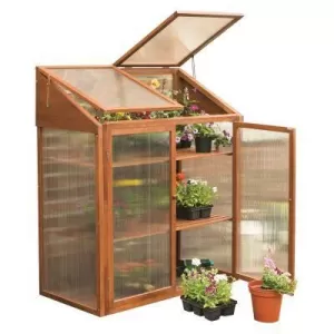 Image of Rowlinson Hardwood Mini Greenhouse