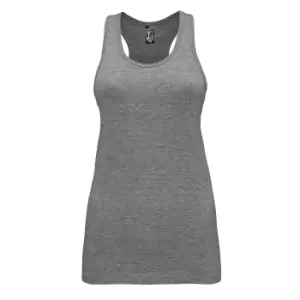 Image of SOLS Womens/Ladies Justin Sleeveless Vest (L) (Grey Marl)