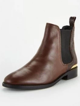 Image of OFFICE Bramble Ankle Boots - Tan, Brown Leather, Size 4, Women