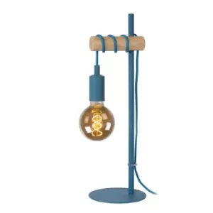 Image of Lucide Pola Modern Table Lamp Children 15cm 1xE27 Blue