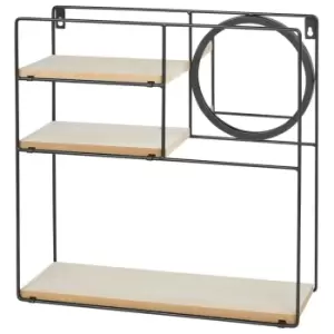 Image of Floating Display Shelf With Mirror