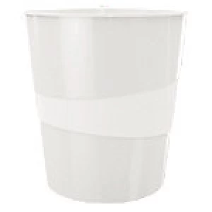 Image of Leitz Waste Bin 15 L Polystyrene White 29 x 29 x 32.4 cm