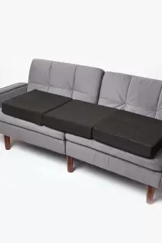 Image of Suede Orthopaedic Foam 3 Seater Booster Cushion