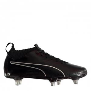Image of Puma evoKNIT SG Childrens Football Boots - Triple Black