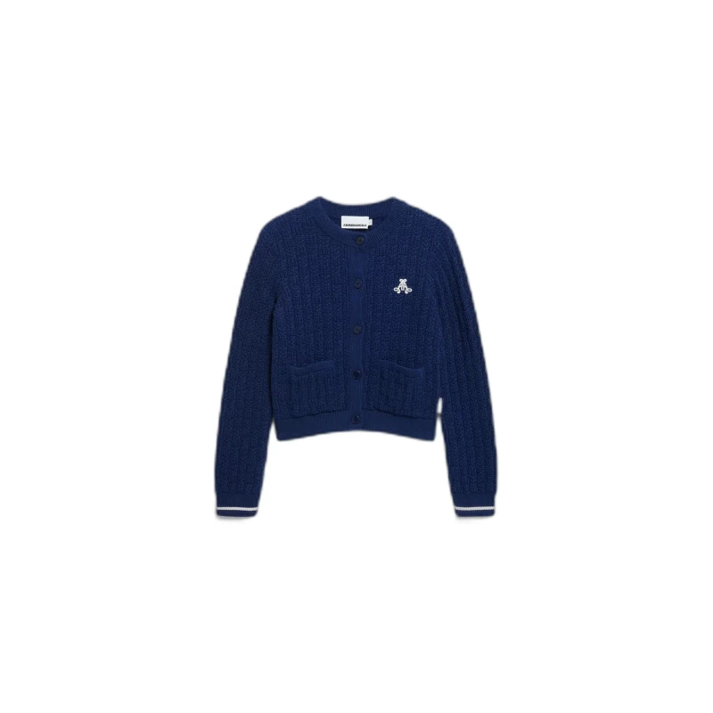 Image of ARMEDANGELS Womens cardigan Armedangels JULIAANAS STRUCTURE Bleu Female XS