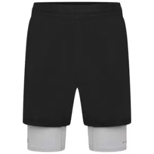 Image of Dare 2b Henry Holland Psych Up Gym Shorts - Blk/PleinAir