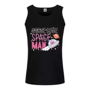 Image of Grindstore Mens Gimme Some Space Man Vest Top (S) (Black)
