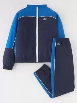 Image of Boys' Lacoste SPORT Colour-block Tracksuit Size 14 yrs Navy Blue / Blue